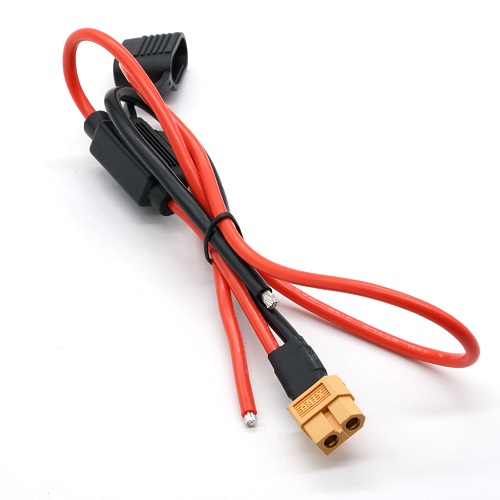 XT60 Plug Cable Harness Silicone Wire With Fuse Holder For RC Lipo Battery Customizable